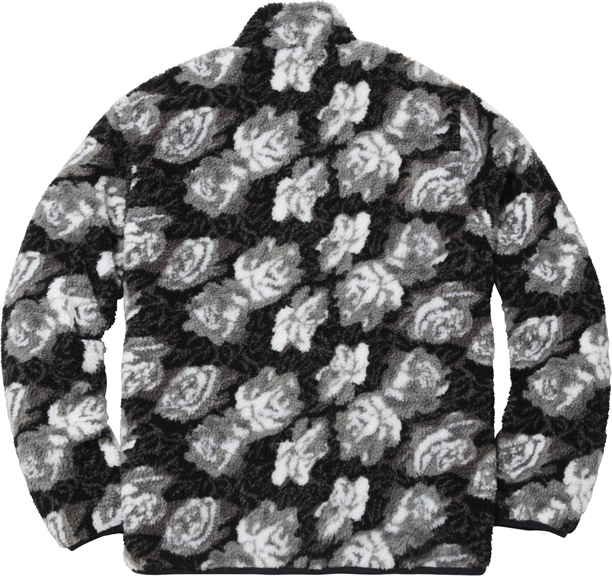 Roses Sherpa Fleece Reversible Jacket view 7